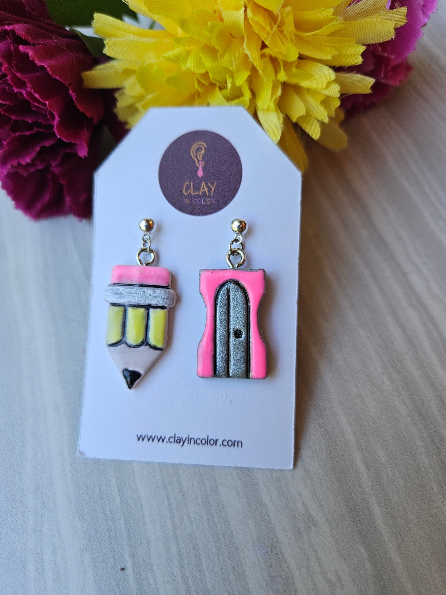 Pencil and Sharpener Dangles