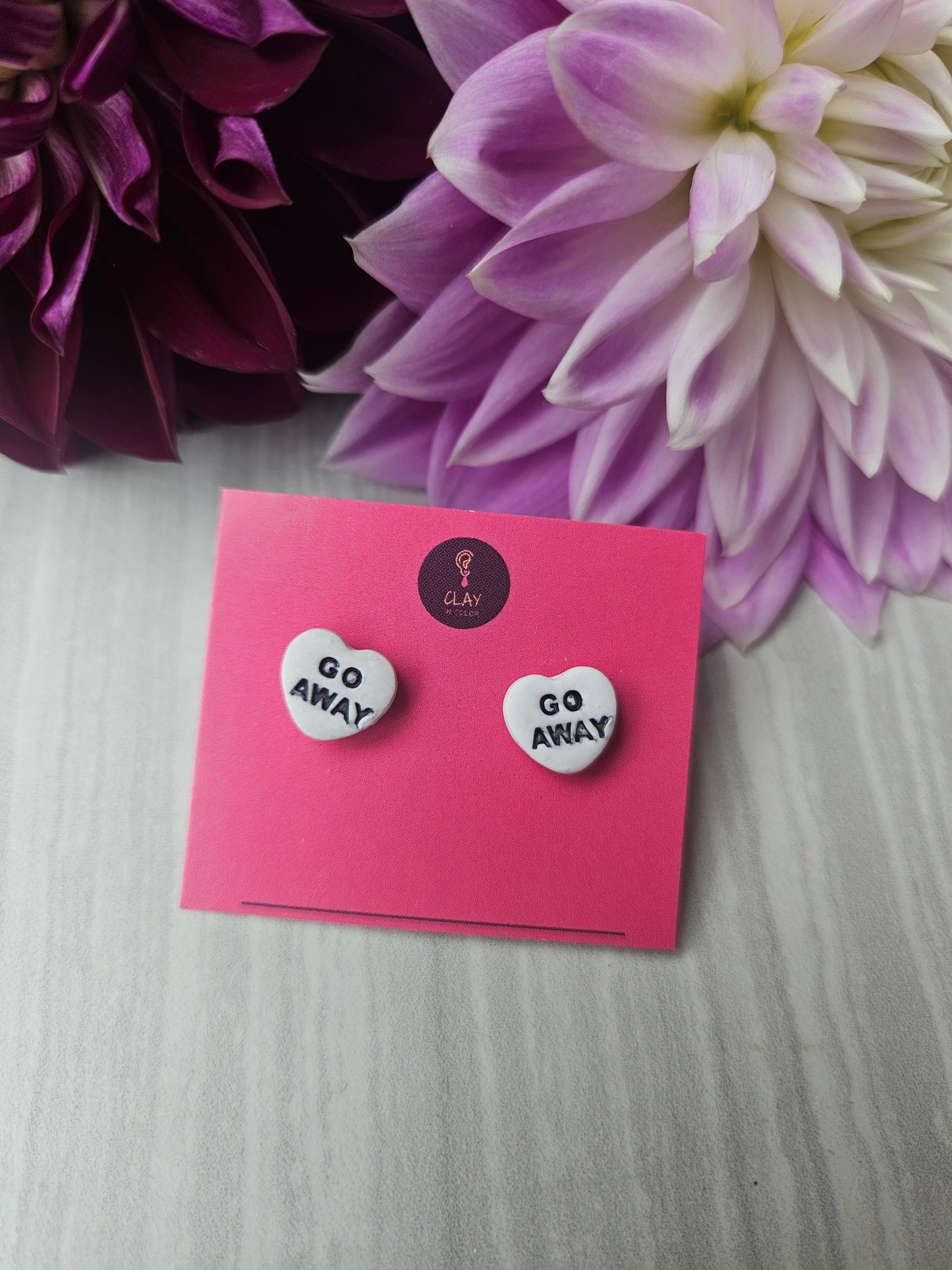 Conversation Heart Studs