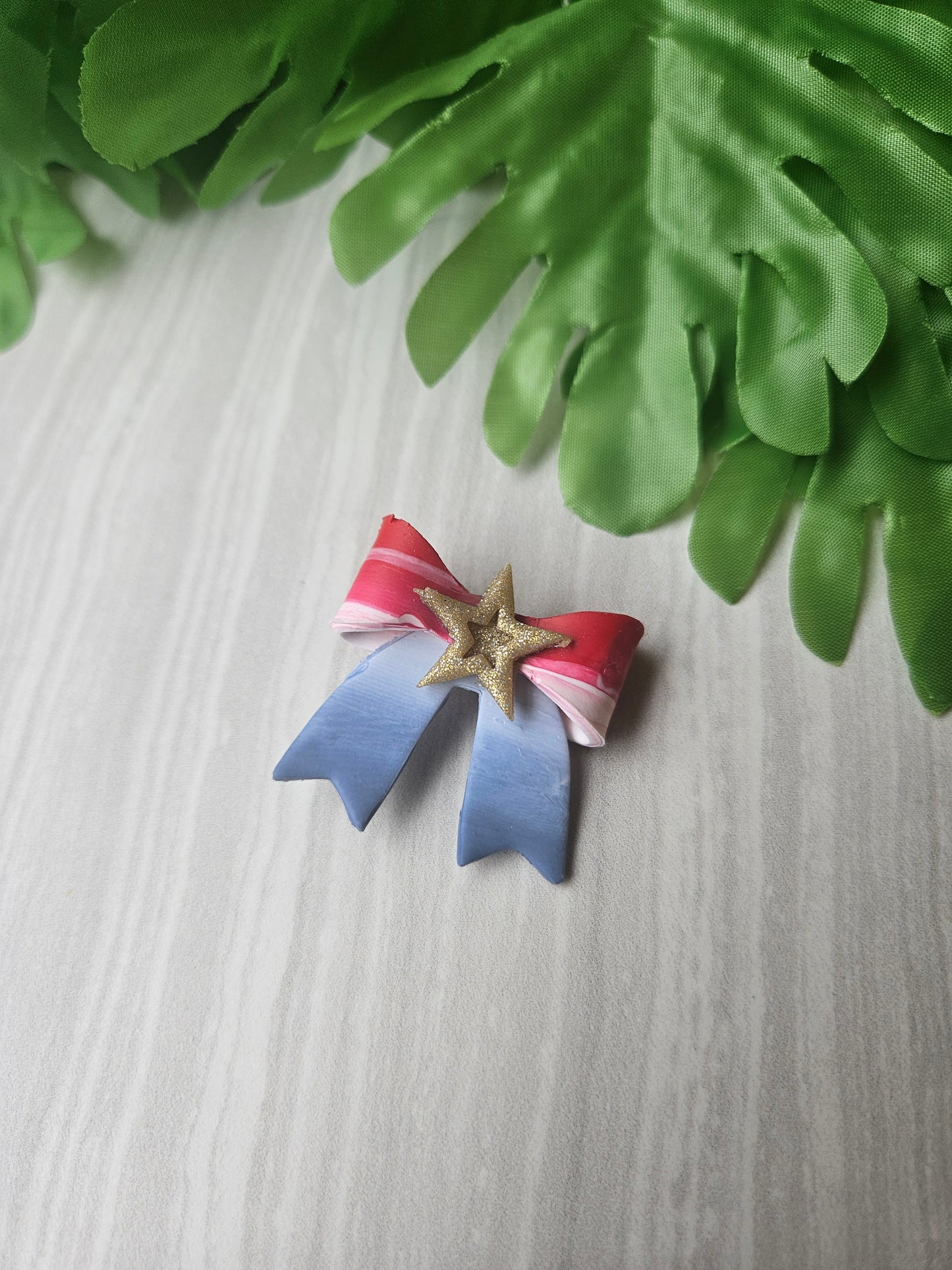 Patriotic Bow Clip