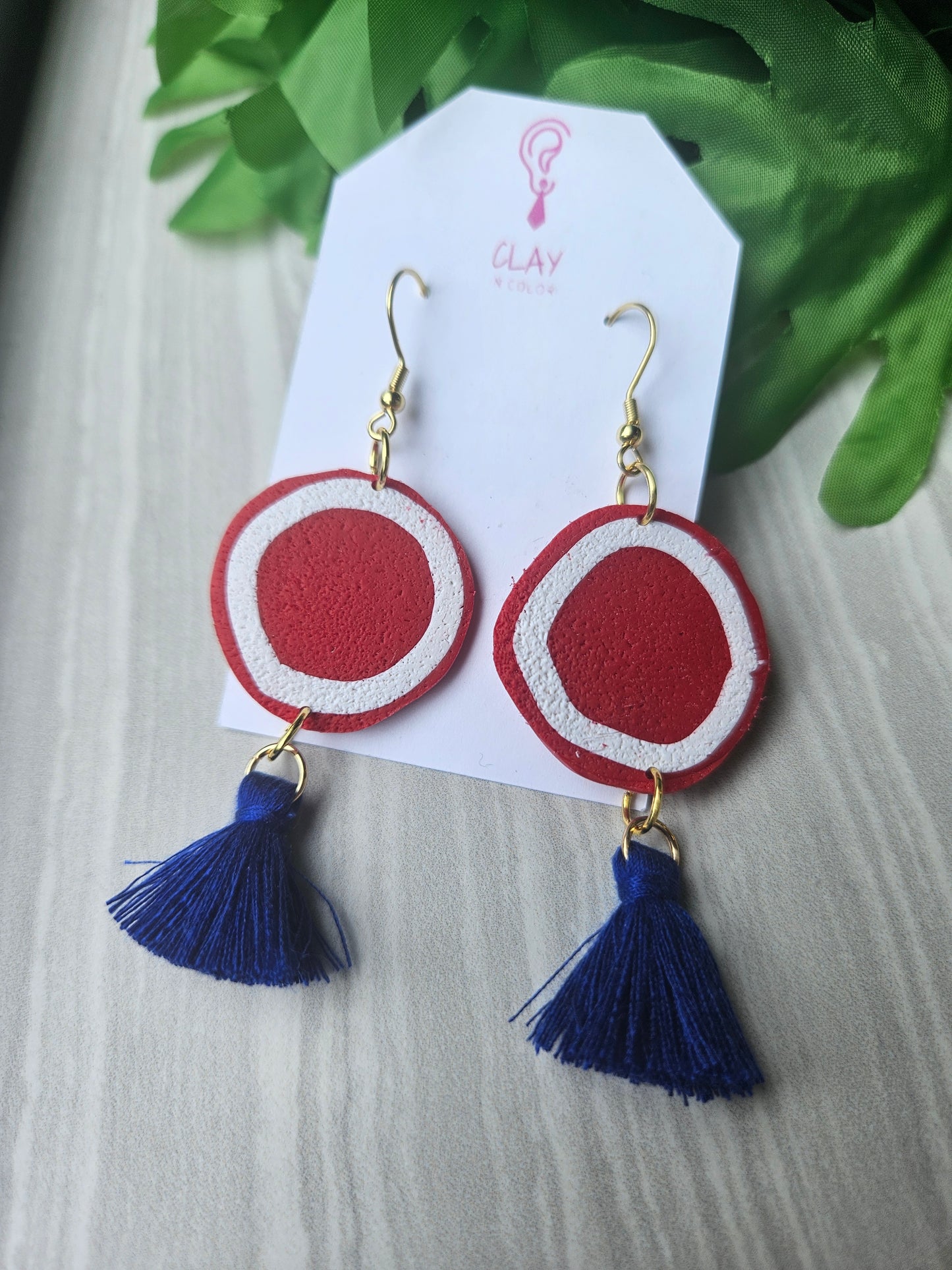 Red, White, and Blue Tassel Dangles