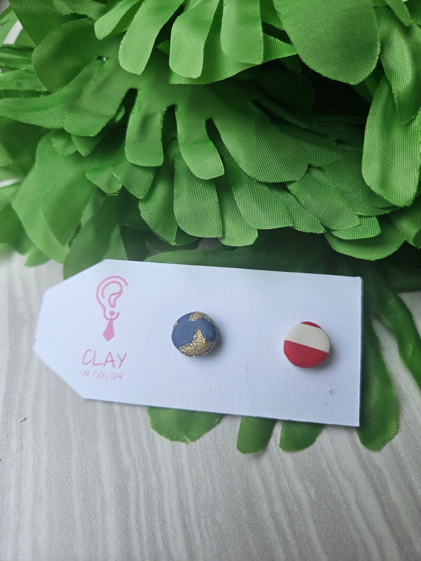 Red, White and Blue Mini Studs