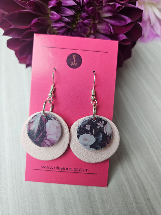 Floral Circle Dangles