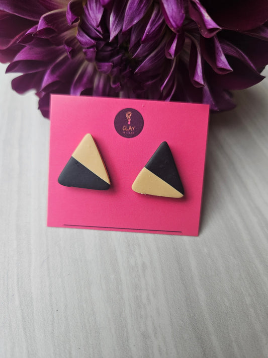 Asymmetrical Triangle Studs